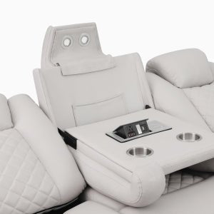 Ardent Power Recliner w Bluetooth Speakers & LED Lights - LDH Furniture