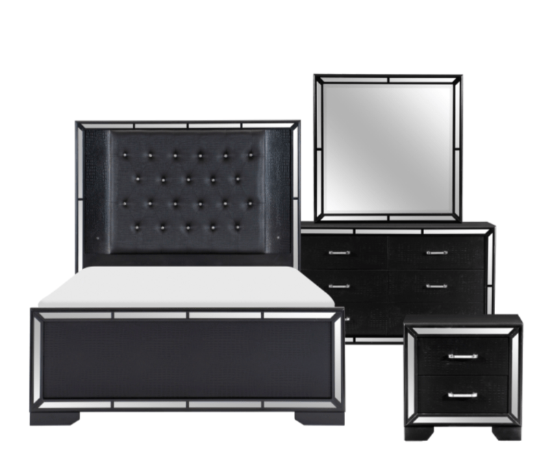 Aveline Collection 4PC Bedroom Set on Sale! (Q/K Bed+DR+ MR+NS) - LDH Furniture