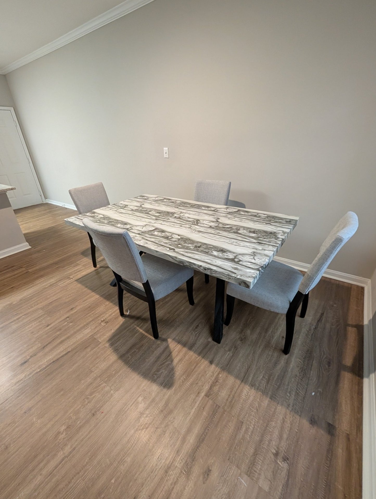 Carman Marble Dining Table Set - LDH Furniture