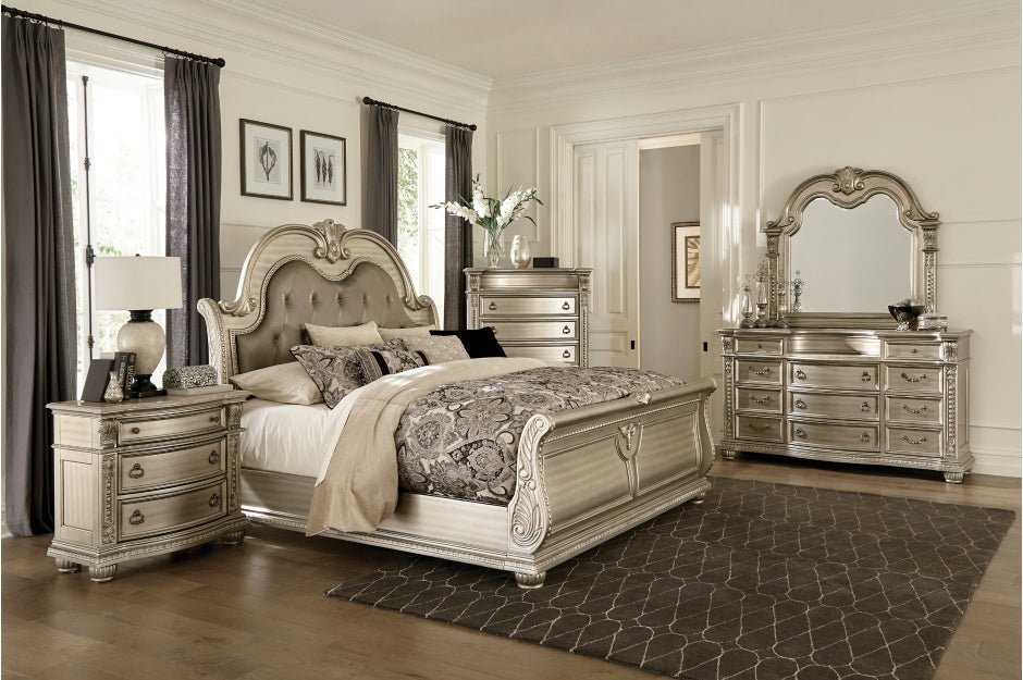 Cavalier Collection 4PC Bedroom Set on Sale! (Q/K Bed+DR+ MR+NS) - LDH Furniture