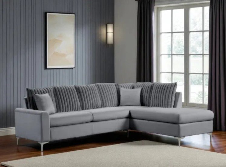 Chriz Modren Sectional w Pillows - LDH Furniture