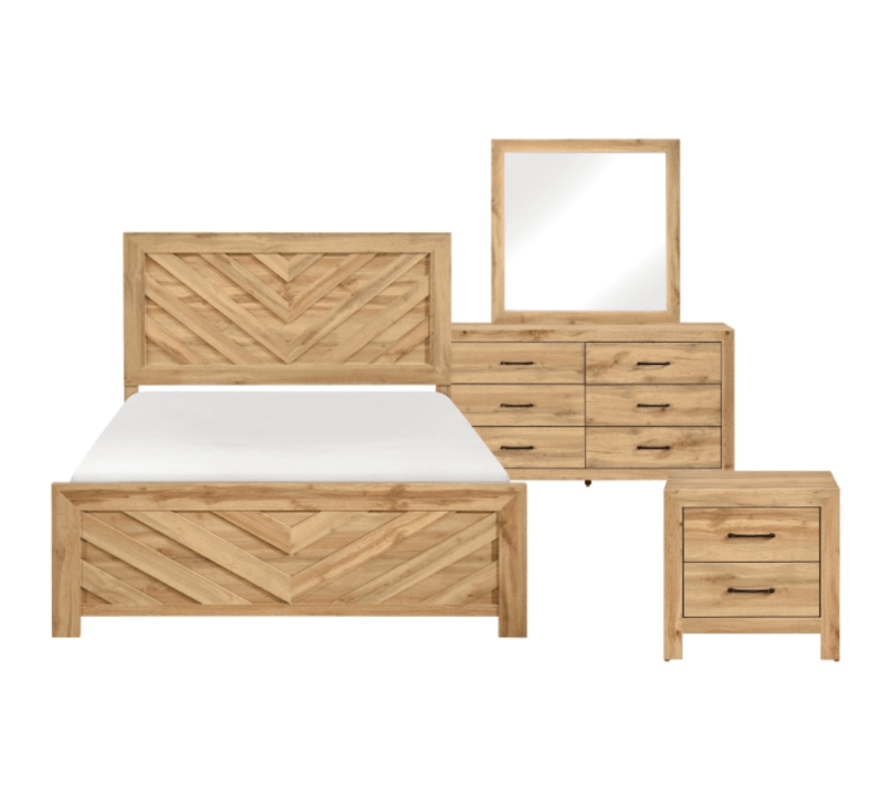 Corbin Collection 4PC Bedroom Set on Sale! (Q/K Bed+DR+ MR+NS) - LDH Furniture