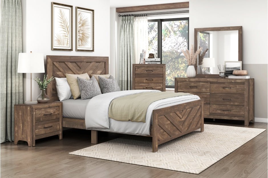 Corbin Collection 5PC Bedroom Set on Sale! (Q/K Bed+NS+DR+MR+CH) - LDH Furniture