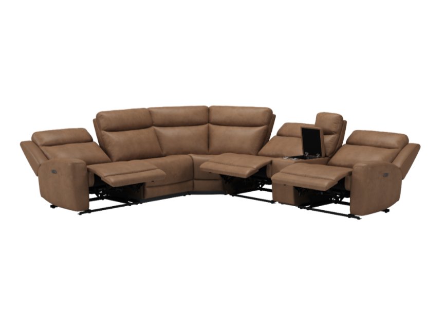 Dakota Leather Power Recliner Collection - Modular Sectional - LDH Furniture