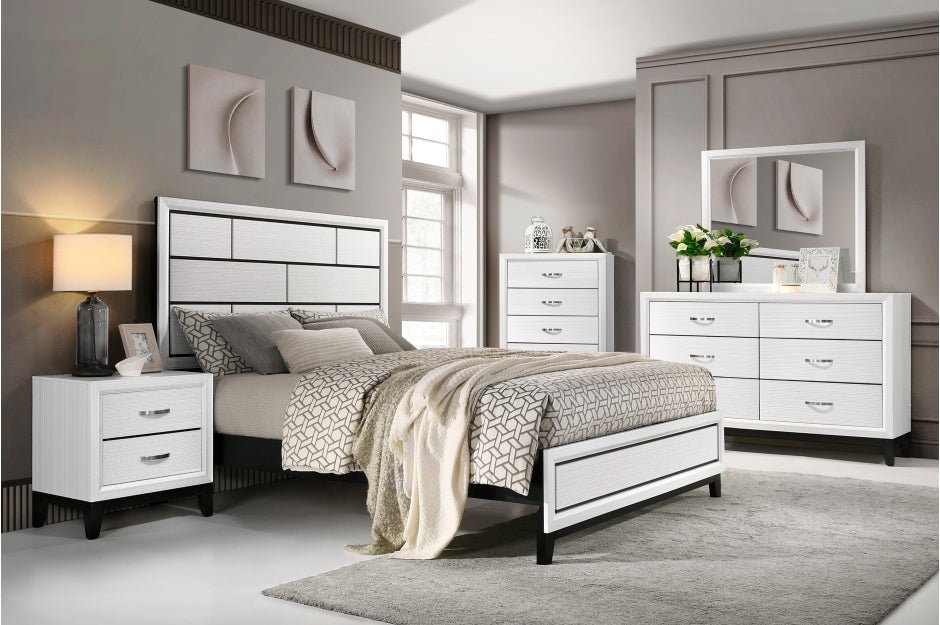 Davi Collection 4PC Bedroom Set on Sale! (Q/K Bed+DR+ MR+NS) - LDH Furniture