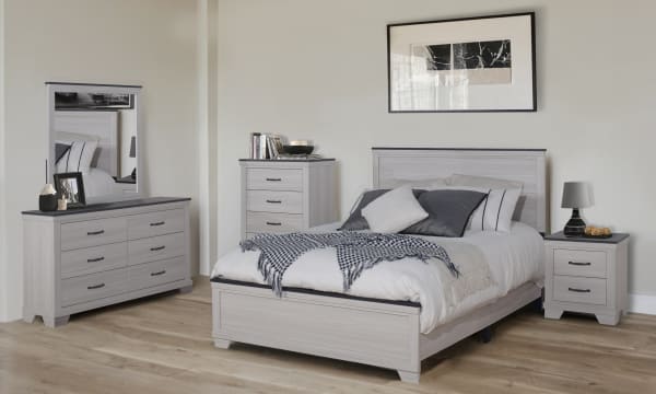 Dayton 5PC Bedroom Set on Sale! (Q/K Bed+NS+DR+MR+CH) - LDH Furniture