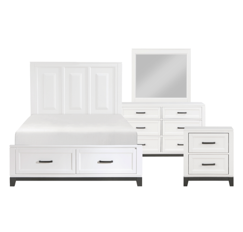 Garretson Collection 4PC Bedroom Set on Sale! (Q/K Bed+DR+ MR+NS) - LDH Furniture
