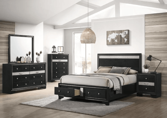 Laren 4PC Bedroom Set on Sale! (Q/K Bed+DR+ MR+NS) - LDH Furniture
