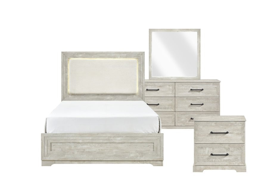 McDuffie 4PC Bedroom Set on Sale! (Q/K Bed+DR+ MR+NS) - LDH Furniture