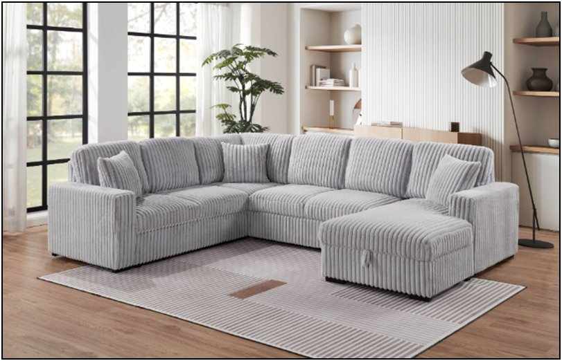 Oversized Sleeper Sectional w Phone Charger - LDH Furniture