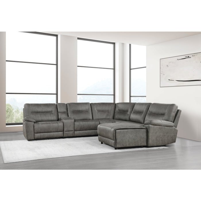 Rhett 6PC Power Recliner w Right Chaise - LDH Furniture