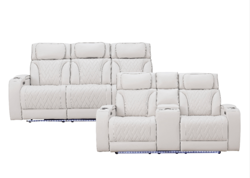 Ritzy Collection Power Recliner 2PC Sofa Set - Sofa & Loveseat - LDH Furniture