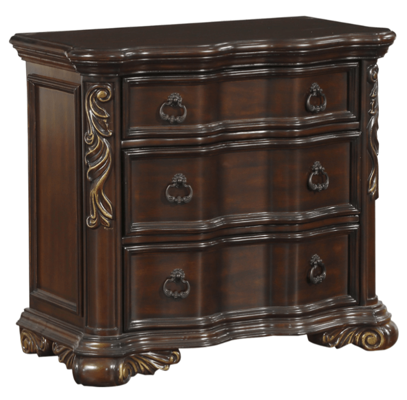 Royal Highlands Collection 3 Draw Night Stand - LDH Furniture
