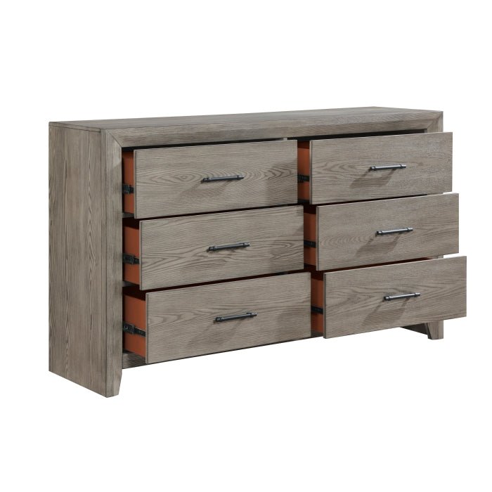 Silas Collection 6 Draw Rustic Dresser - LDH Furniture