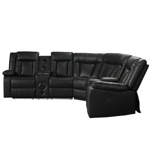 Splendor Power Reclining Sectional w LED Lights & Bluetooth Speakers - LDH Furniture