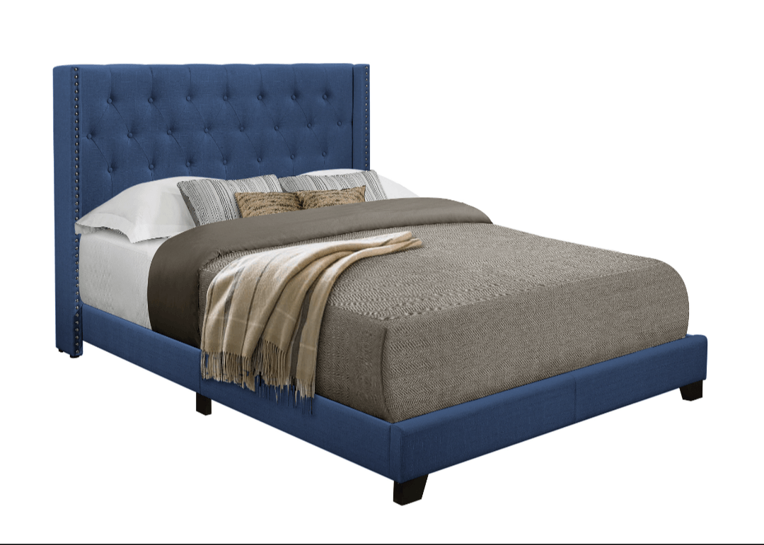 Gabby Fabric Bed w Tufted Headboard - LDH Furniture