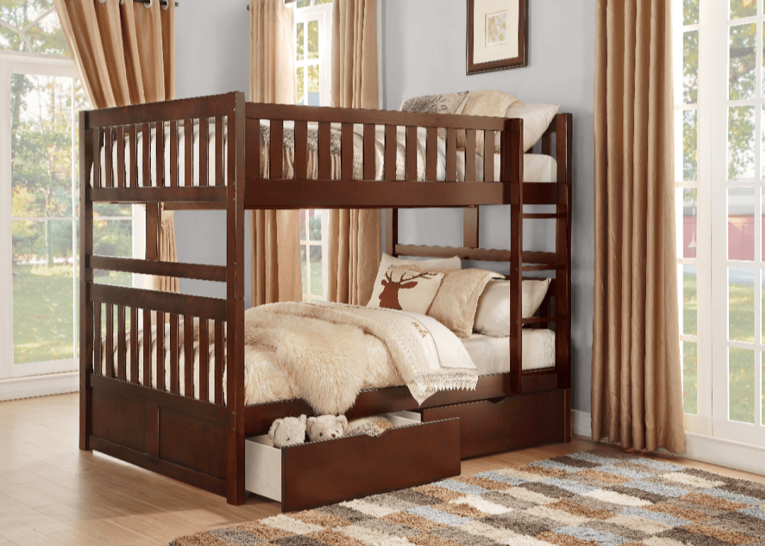 Galen Full/Full Bunk Bed w Storage - LDH Furniture