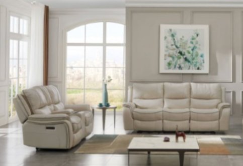 Henricus Beige Sofa & Loveseat Recliner Set - LDH Furniture