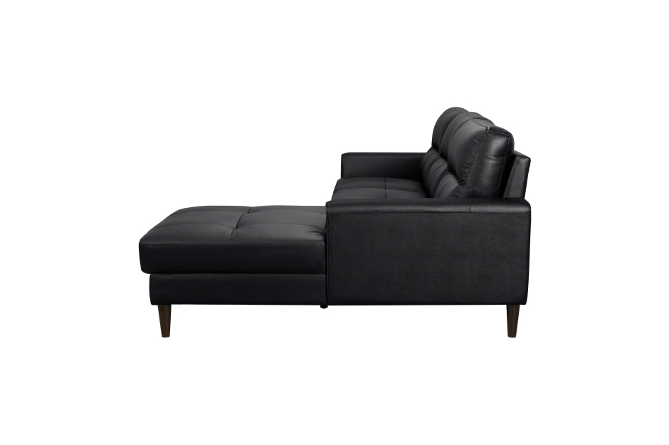 Lewes Collection - 2PC Leather Sectional w Right Chaise - LDH Furniture