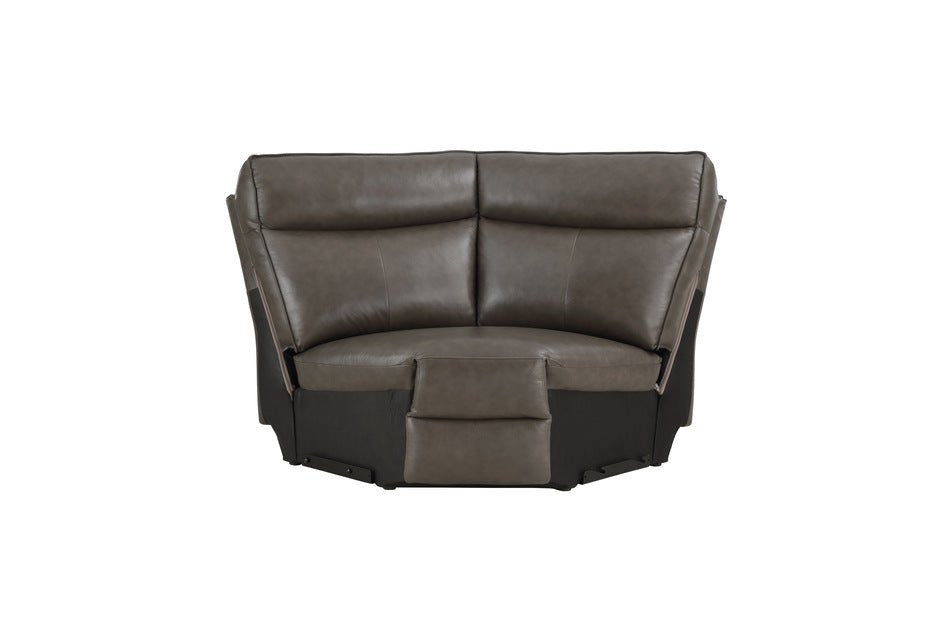 Maroni 6PC Dark Brown Modular Power Reclining Sectional - LDH Furniture