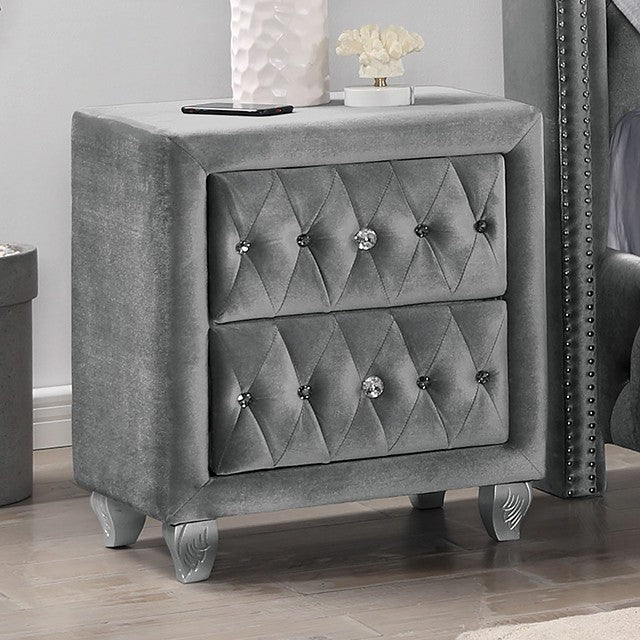 Velvet 2 Draw Night Stand - LDH Furniture