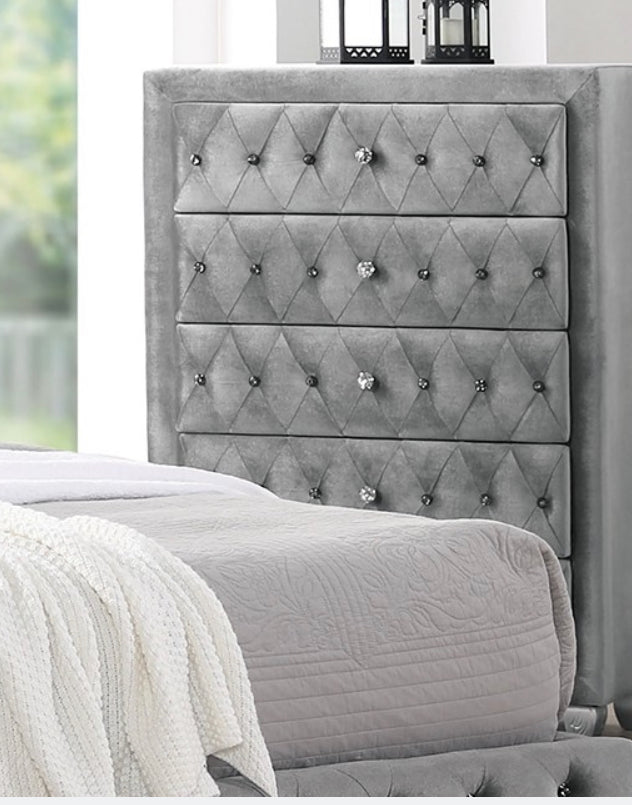 Velvet 5 Draw Tall Chest - LDH Furniture