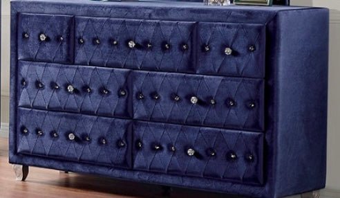 Velvet 6 Draw Dresser - LDH Furniture