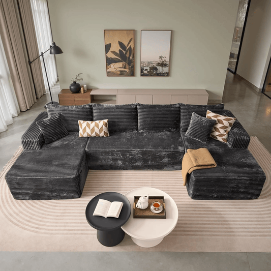 The U Shape Cloud Modular Sectional: Big Comfort, Delivered in a Box by FedEx - LDH Furniture