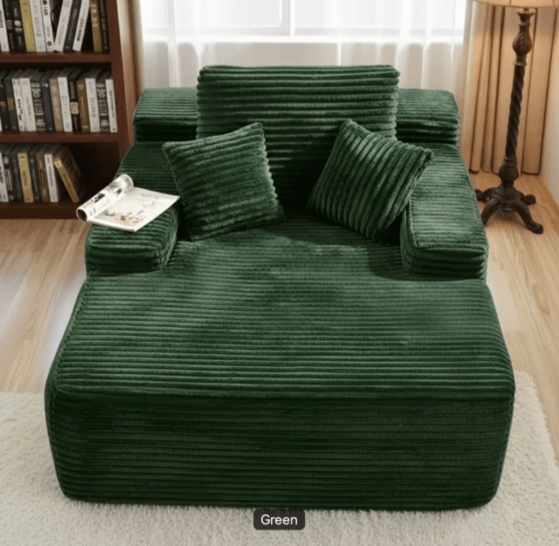 67" Oversized Plush Corduroy Modular Cloud Sectional Sofa 🛋️📦 | 🚚 Ships in 3–7 days 🔥 Limited stock - LDH Furniture