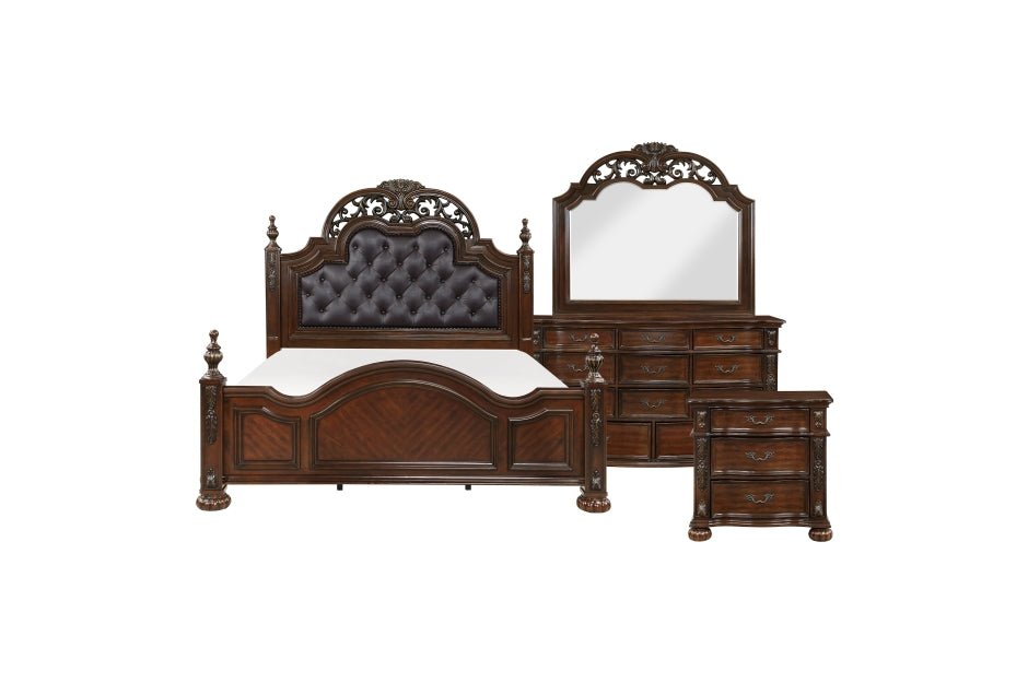 Adelina Collection 4PC Bedroom Set on Sale! (Q/K Bed+DR+ MR+NS) - LDH Furniture
