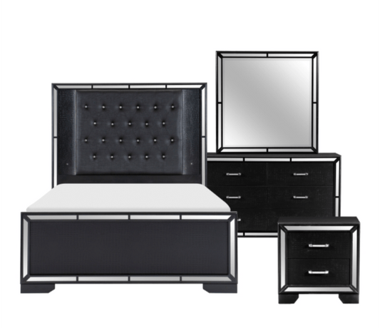 Aveline Collection 4PC Bedroom Set on Sale! (Q/K Bed+DR+ MR+NS) - LDH Furniture