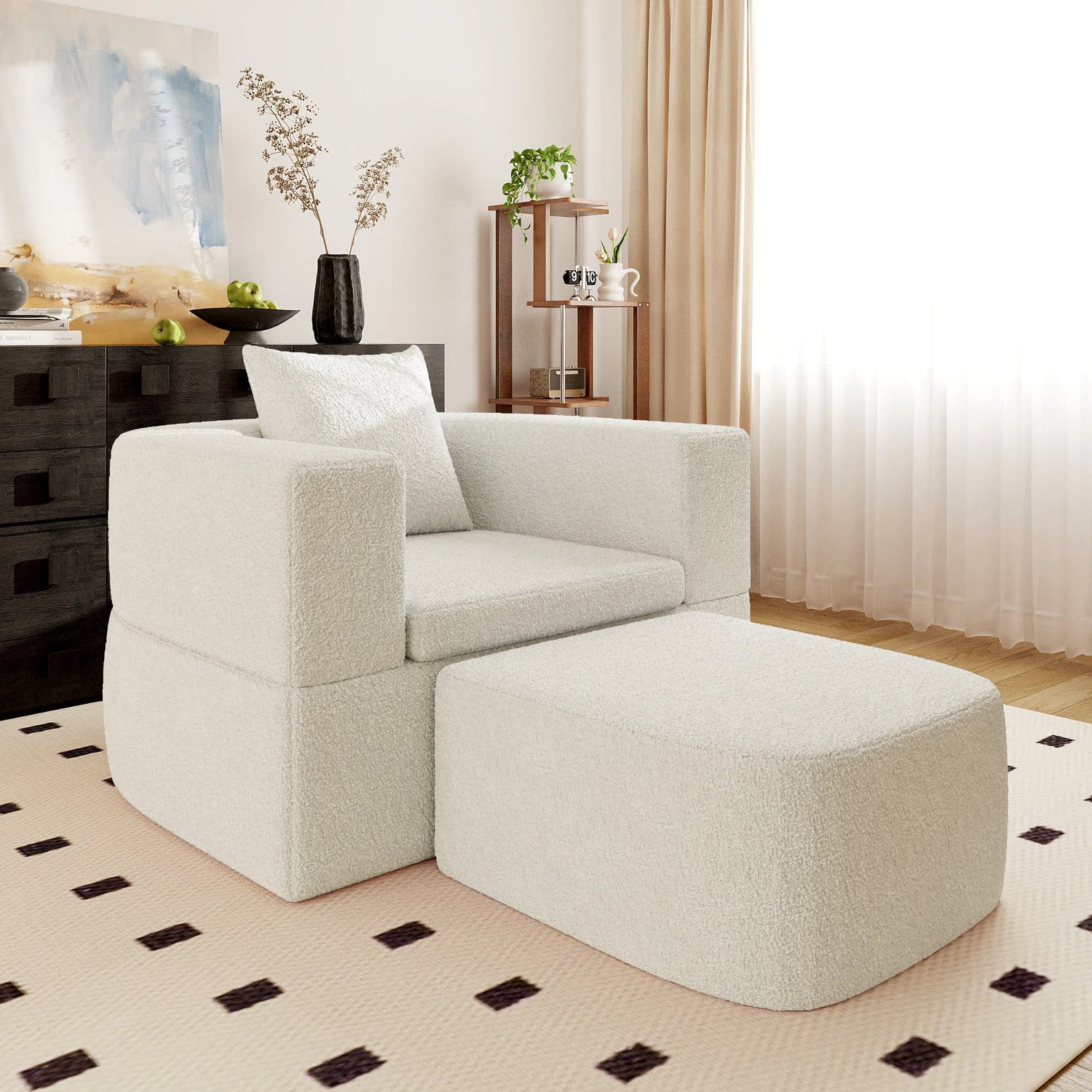 Boneless Single Sofa Bed – Oval Lazy Couch | Sofa in a Box 🇺🇸 - LDH Furniture