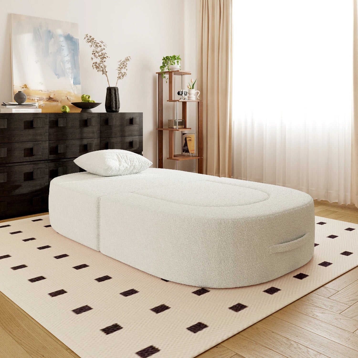 Boneless Single Sofa Bed – Oval Lazy Couch | Sofa in a Box 🇺🇸 - LDH Furniture