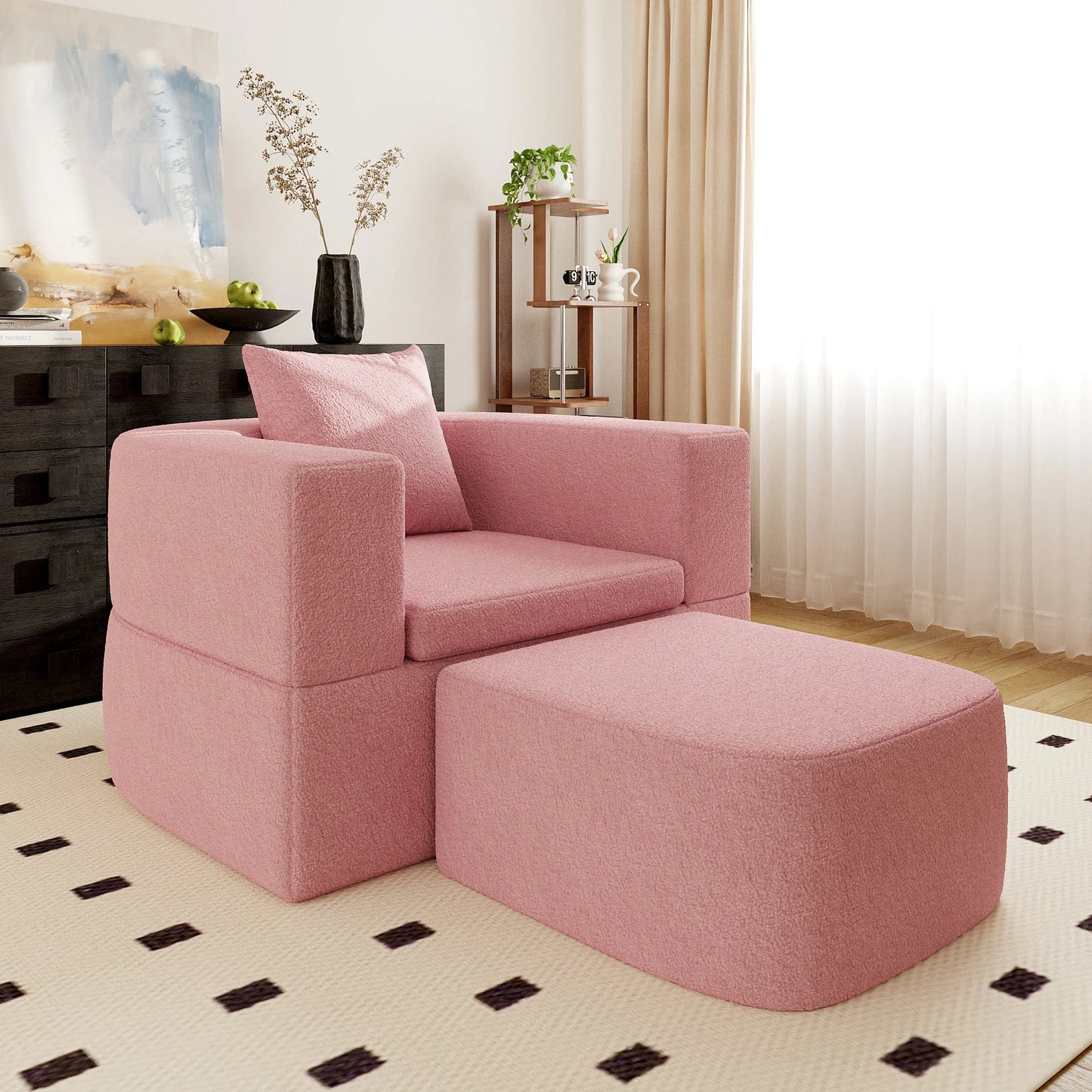 Boneless Single Sofa Bed – Oval Lazy Couch | Sofa in a Box 🇺🇸 - LDH Furniture