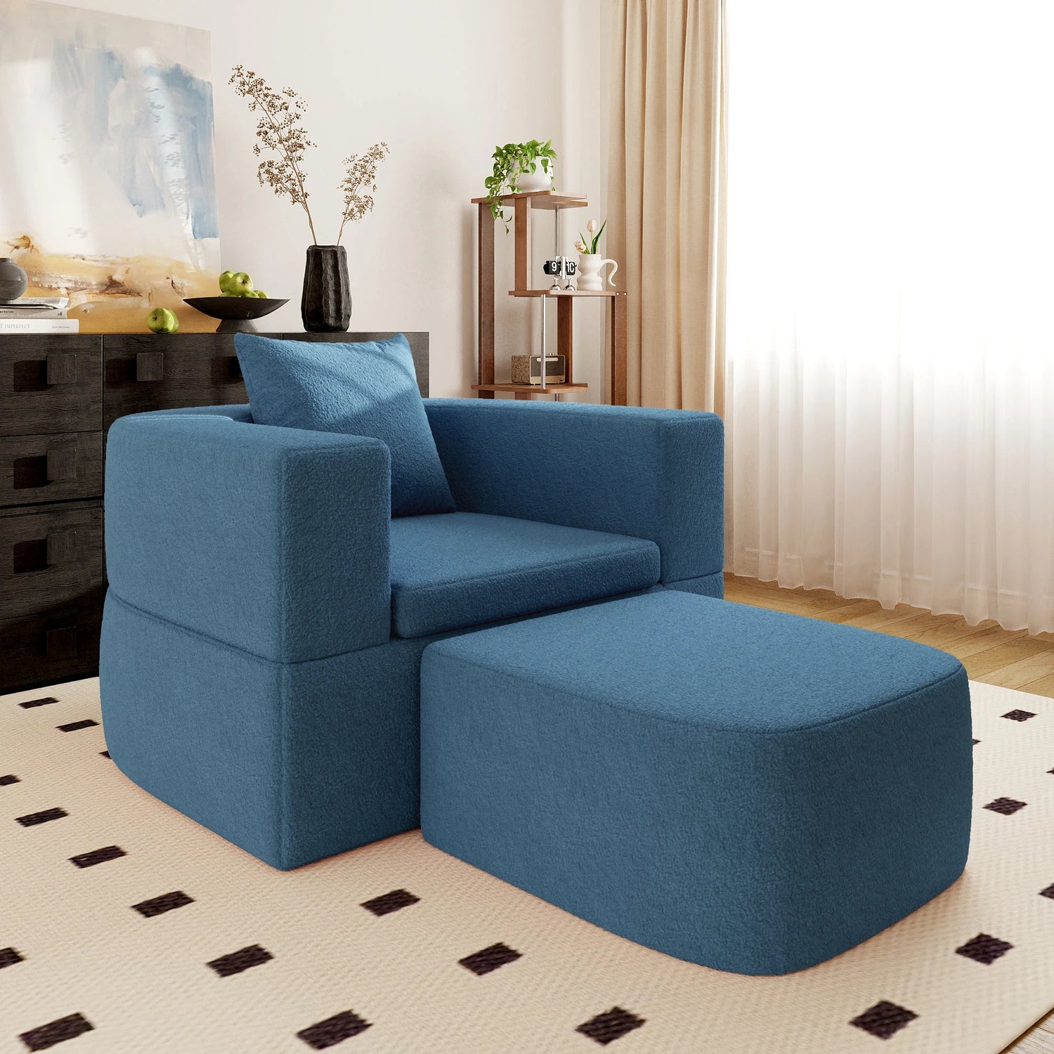Boneless Single Sofa Bed – Oval Lazy Couch | Sofa in a Box 🇺🇸 - LDH Furniture
