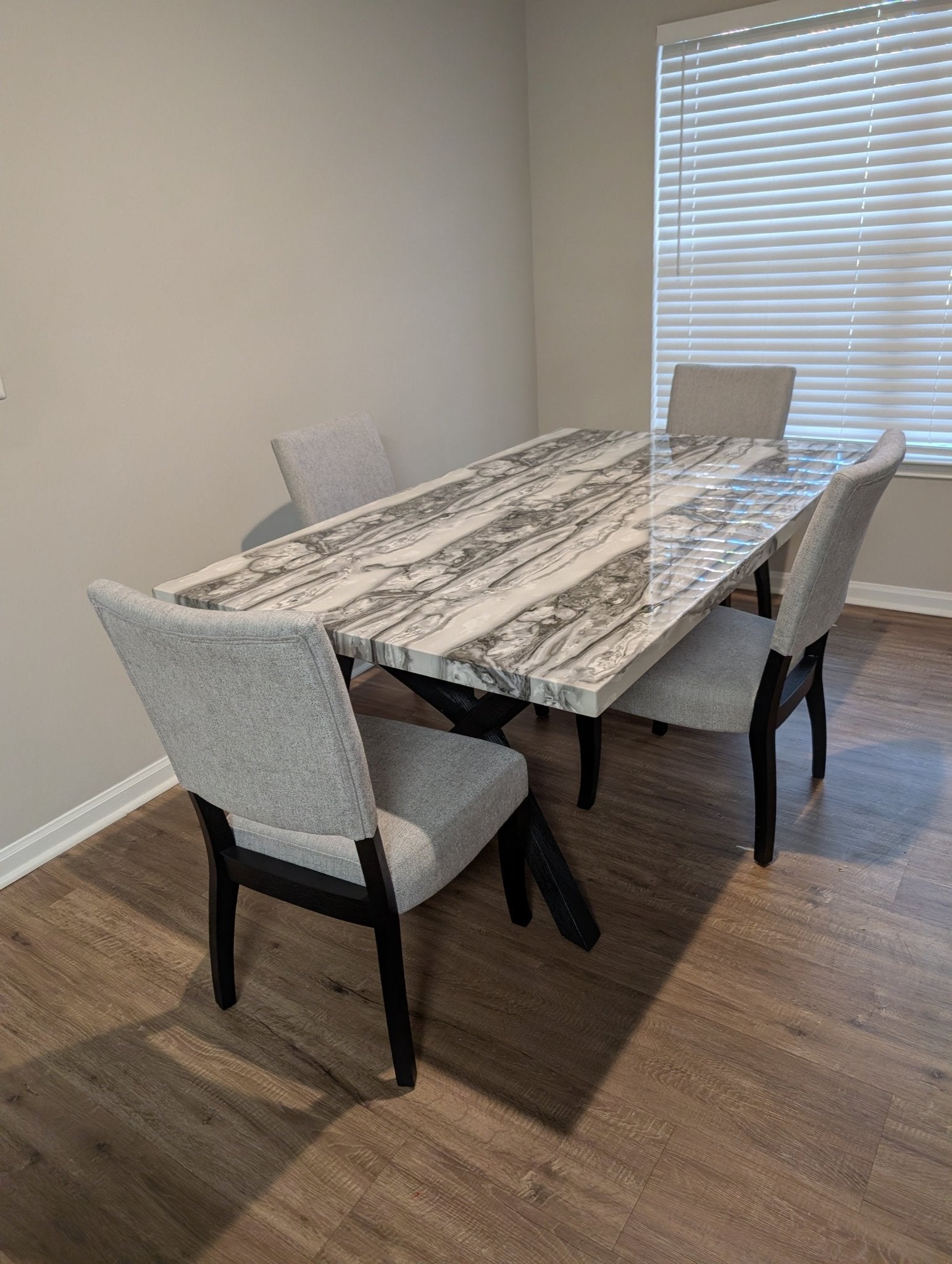 Carman Marble Dining Table Set – LDH Furniture
