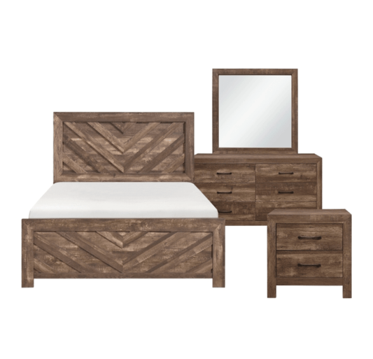 Corbin Collection 4PC Bedroom Set on Sale! (Q/K Bed+DR+ MR+NS) - LDH Furniture