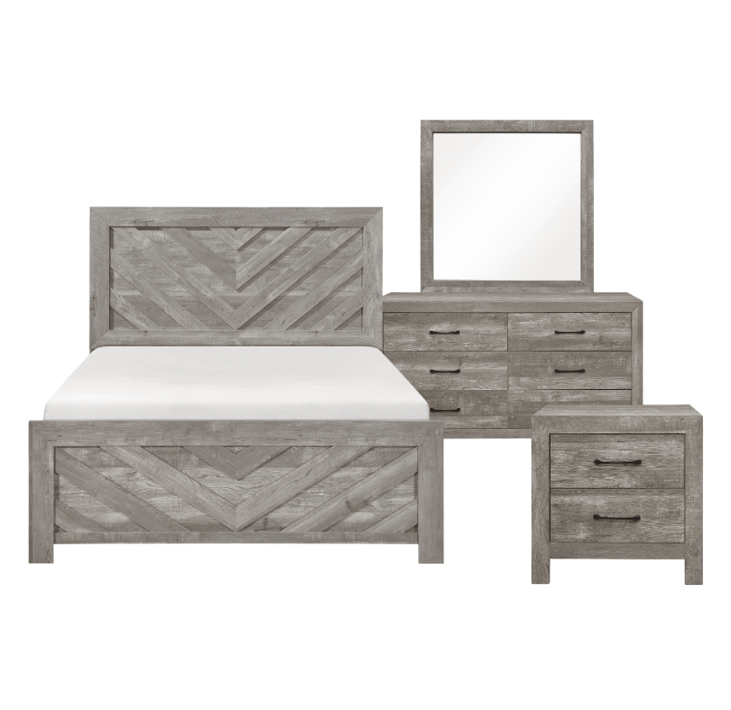 Corbin Collection 4PC Bedroom Set on Sale! (Q/K Bed+DR+ MR+NS) - LDH Furniture