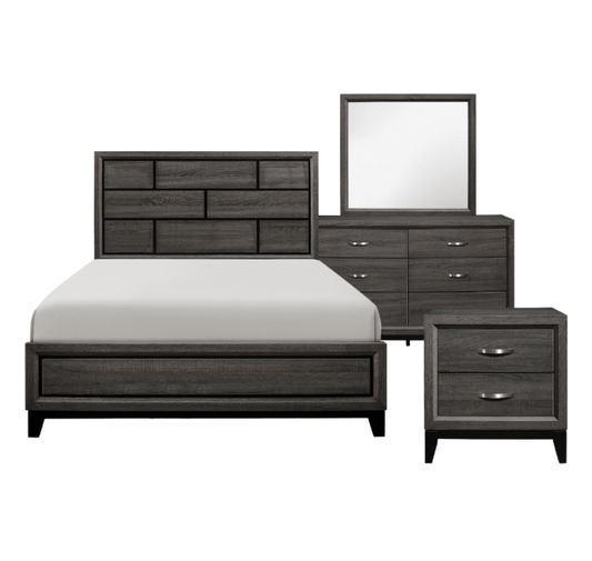 Davi Collection 4PC Bedroom Set on Sale! (Q/K Bed+DR+ MR+NS) - LDH Furniture