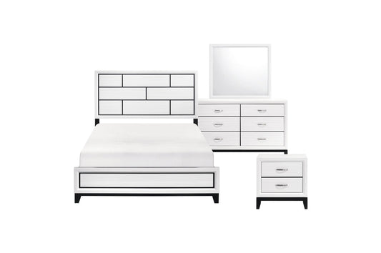 Davi Collection 4PC Bedroom Set on Sale! (Q/K Bed+DR+ MR+NS) - LDH Furniture
