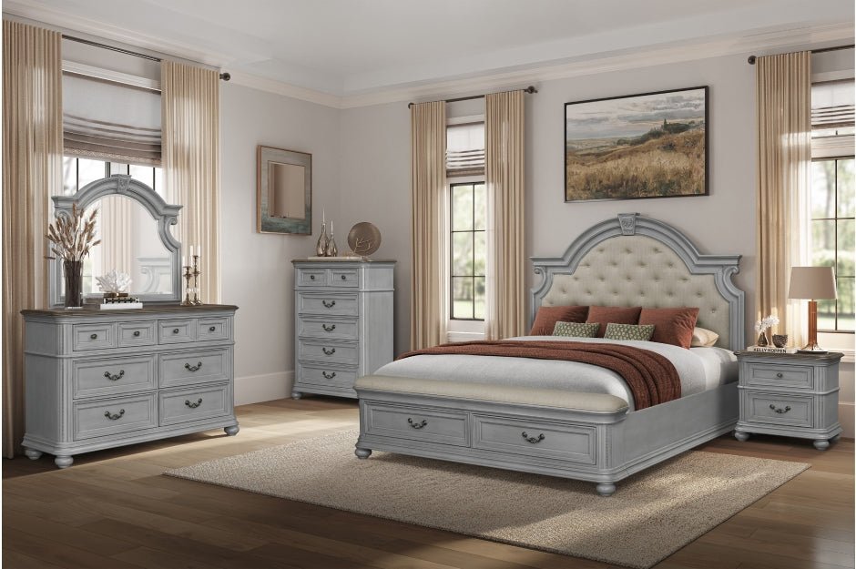 Elbert Collection 4PC Bedroom Set on Sale! (Q/K Bed+DR+ MR+NS) - LDH Furniture