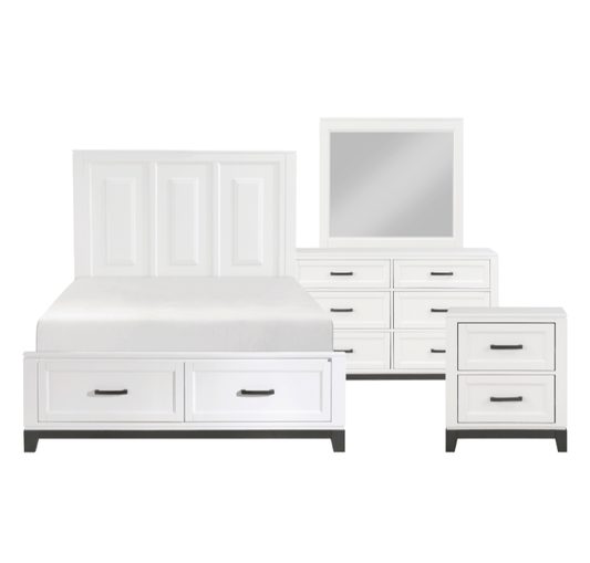 Garretson Collection 4PC Bedroom Set on Sale! (Q/K Bed+DR+ MR+NS) - LDH Furniture