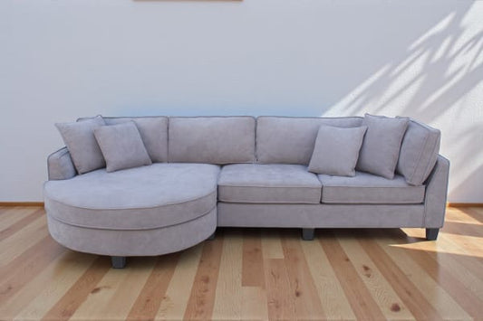 Montana 2PC Modern Reversible Sectional w Phone Charger - LDH Furniture