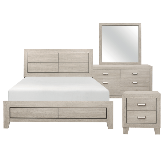 Quinby Collection 4PC Bedroom Set on Sale! (Q/K Bed+DR+ MR+NS) - LDH Furniture