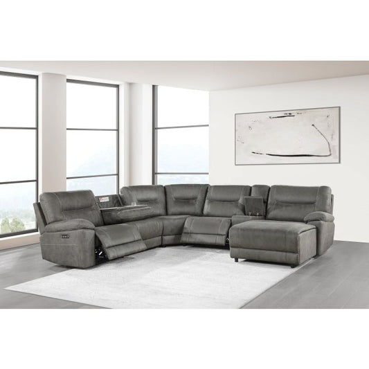 Rhett 6PC Power Recliner w Right Chaise - LDH Furniture