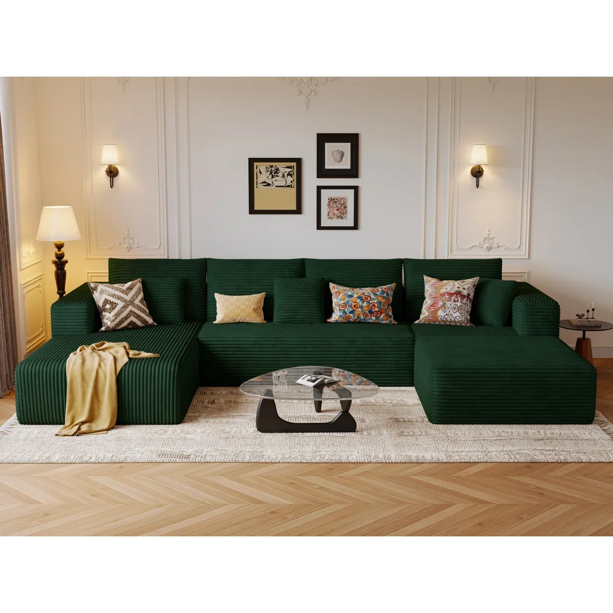 U Shape Green Modular Cloud Sectional Sofa 🛋️📦 | 🚚 Ships in 3–7 days
🔥 Limited stock