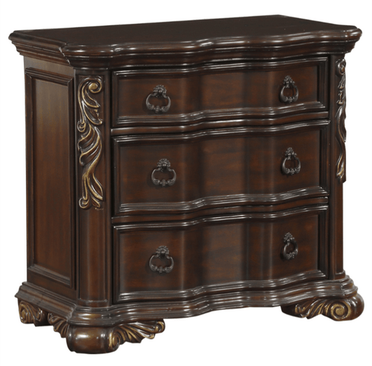 Royal Highlands Collection 3 Draw Night Stand - LDH Furniture
