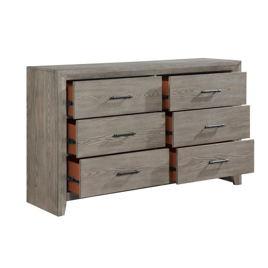 Silas Collection 6 Draw Rustic Dresser - LDH Furniture