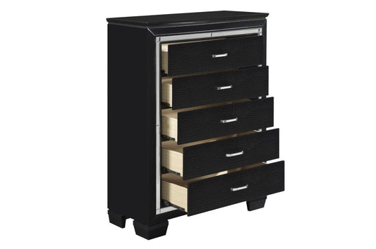 Allura Collection 5 Draw Tall Chest - LDH Furniture