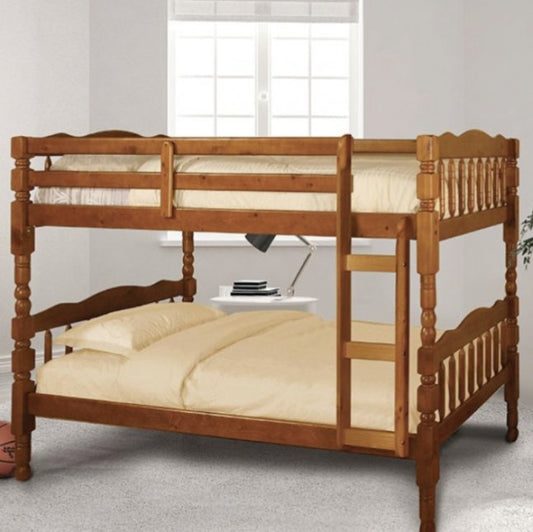 Catalina Twin/Twin Size Solid Oak Bunk Bed - LDH Furniture